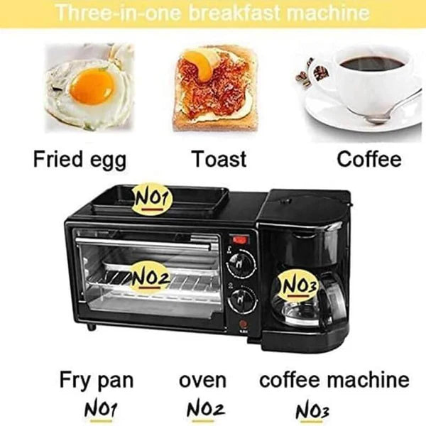 Horno Eléctrico Tostador Sokany 3 en 1