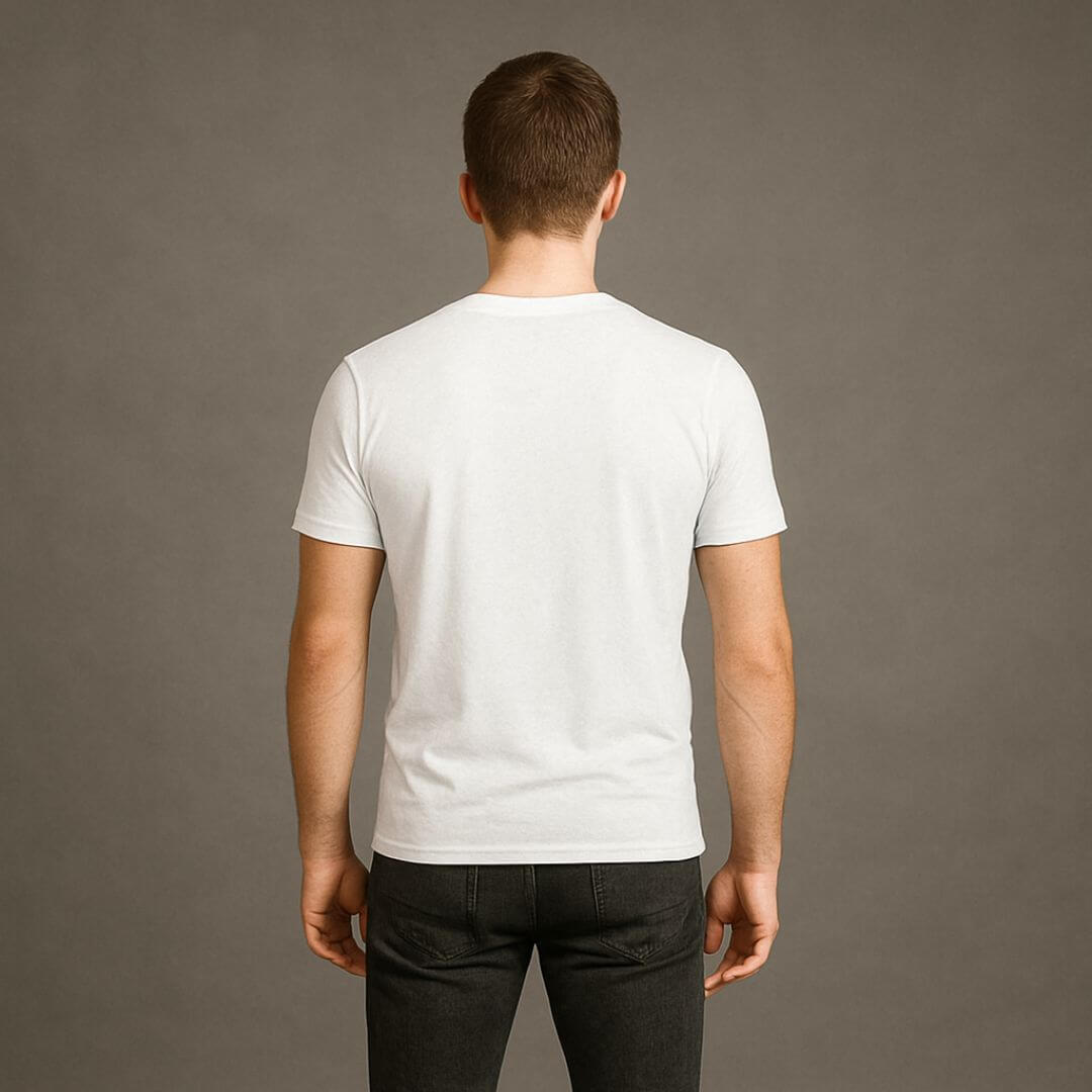 Camiseta Básica Adulto Unisex Ring Spun Blanco
