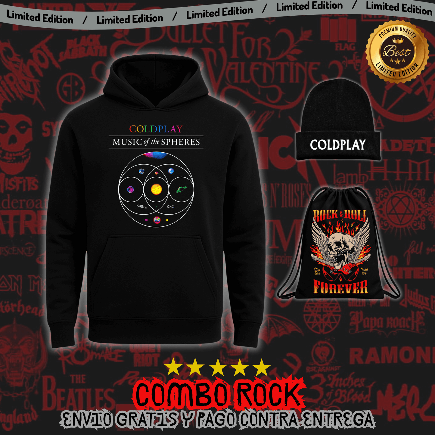 Combo Hoodie + Gorro Lana Obsequio Bag Exclusiva