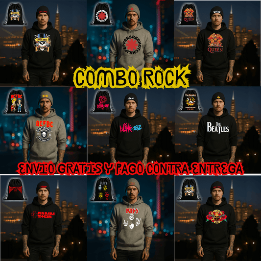 🎸🔥 COMBO ROCKERO IMPORTADO EXCLUSIVO 🔥🎸