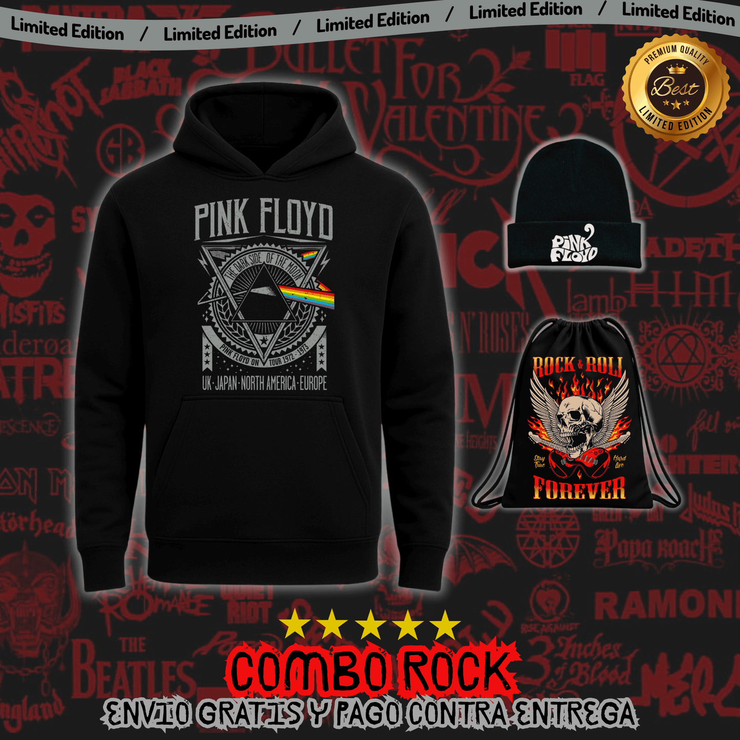 Combo Hoodie + Gorro Lana Obsequio Bag Exclusiva