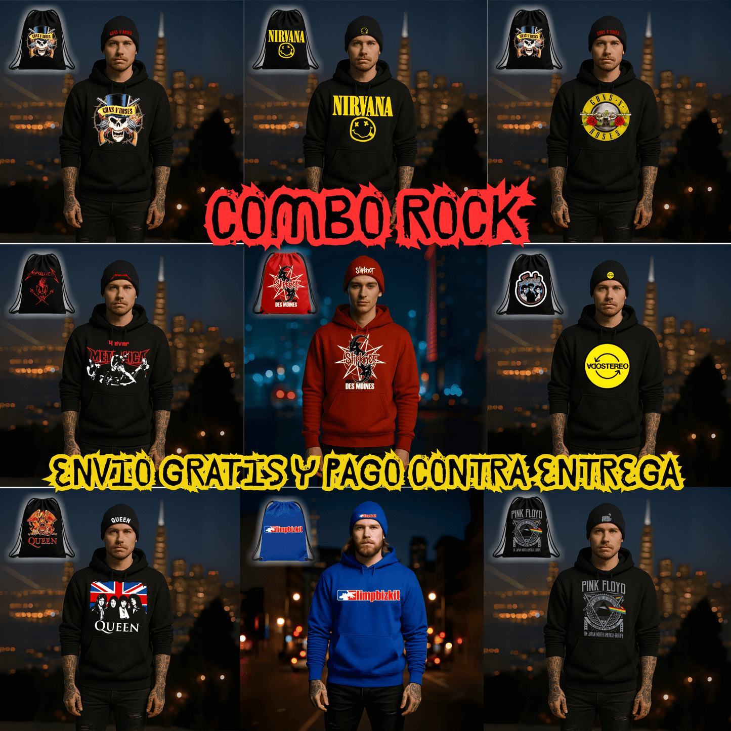 🎸🔥 COMBO ROCKERO IMPORTADO EXCLUSIVO 🔥🎸