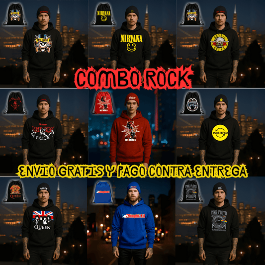🎸🔥 COMBO ROCKERO IMPORTADO EXCLUSIVO 🔥🎸