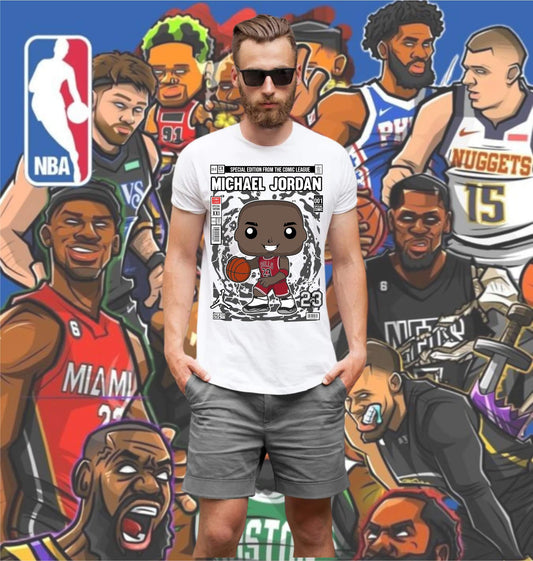 Camiseta Premiun Michael Jordan Art