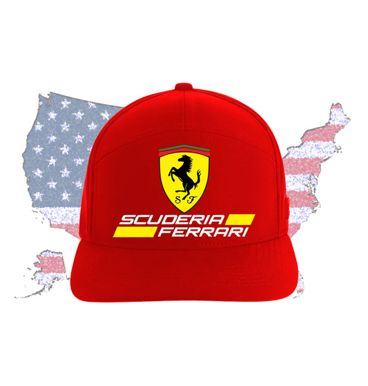 Gorra Premiun 5 Paneles Ferrari Racing