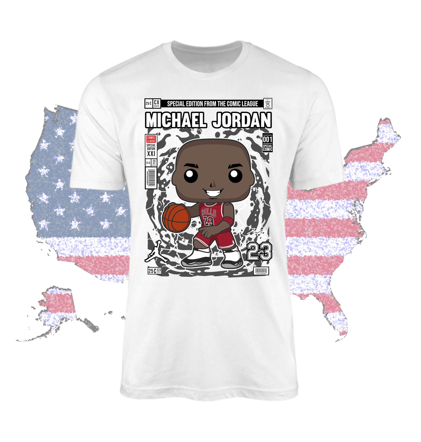 Camiseta Premiun Michael Jordan Art