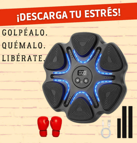 Estación de Boxeo Inteligente con Música, tu escape para relajarte y ejercitarte - GUANTES gratis