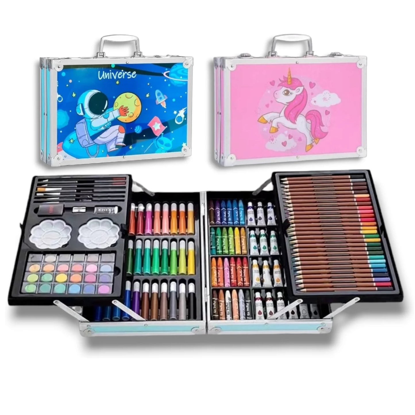 Set de arte caja de lujo aluminio 145 Piezas