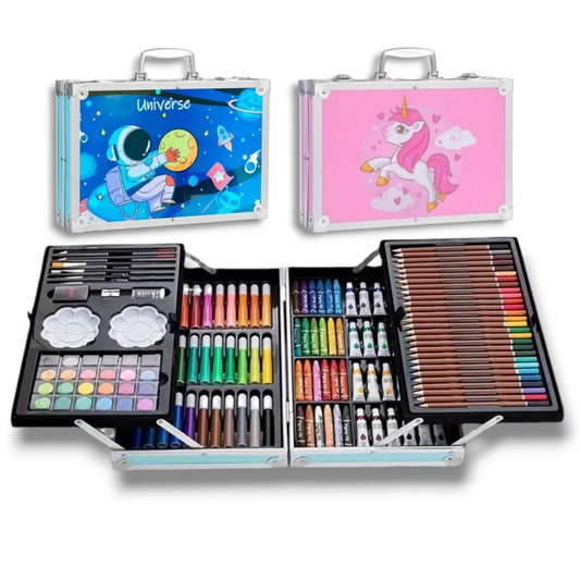 Set de arte caja de lujo aluminio 145 Piezas
