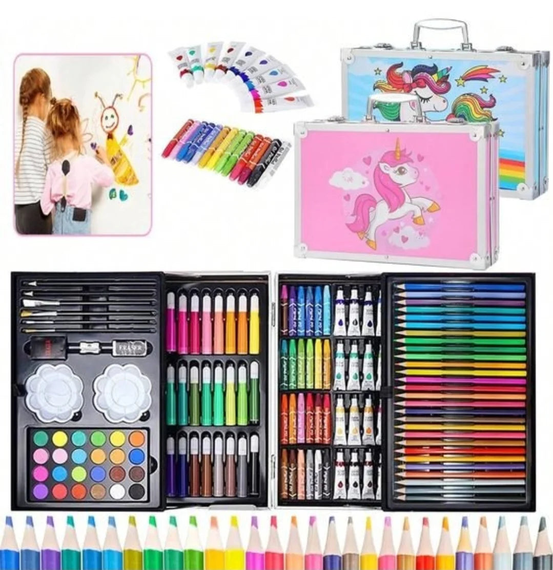 Set de arte caja de lujo aluminio 145 Piezas