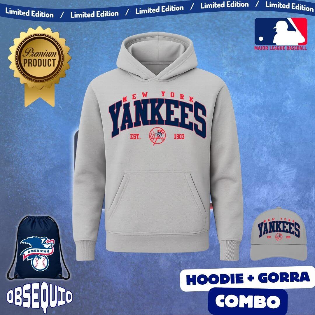 Combo Hoodie + Gorra Premiun Us Baseball Obsequio Bag Tula Sport