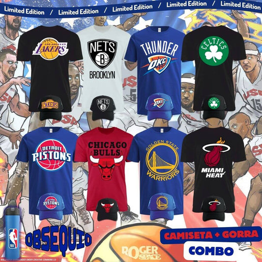 Combo Camiseta + Gorra Basketball Us Obsequio Termo Exclusivo