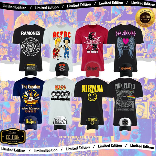 Combo Camiseta + Gorra Rock Obsequio Gafas de Sol