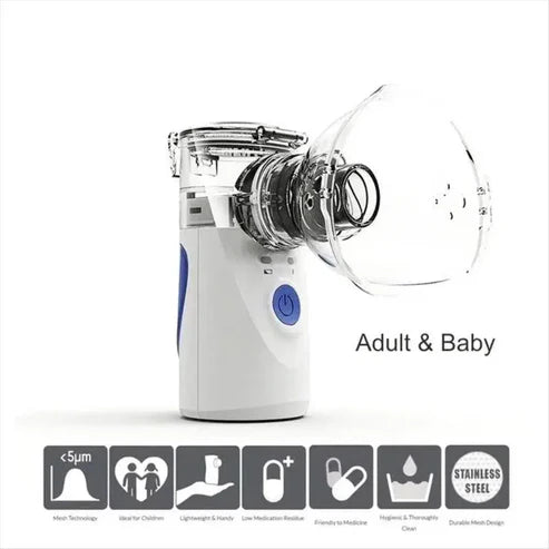 Nebulizador Portátil Niños Adultos Mesh Inhalador